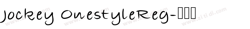 Jockey OnestyleReg字体转换
